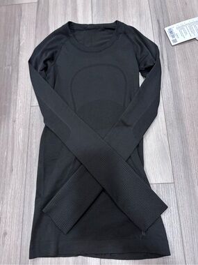 lululemon athletica Black Seamless Long Sleeve Top